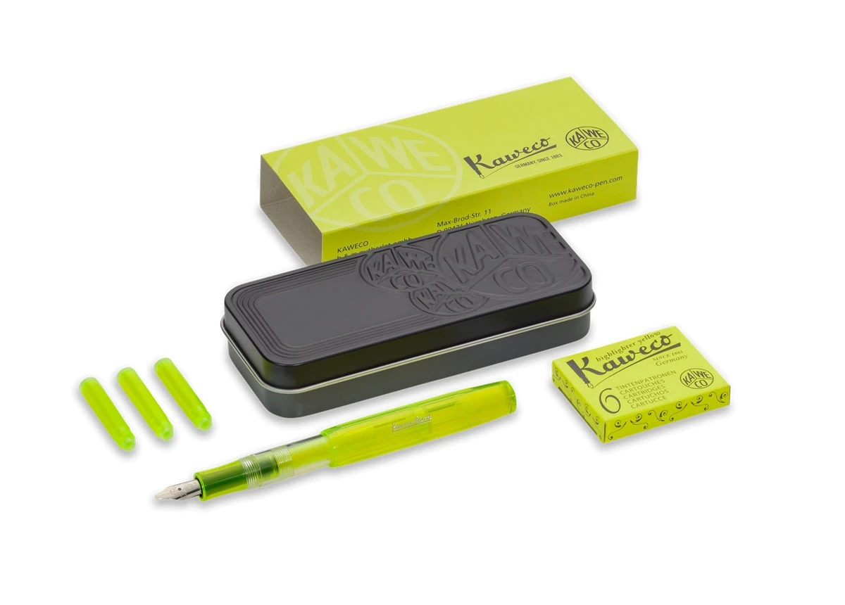 Kaweco Leuchtmarker Set Yellow 1 Kaweco Leuchtmarker Set Yellow